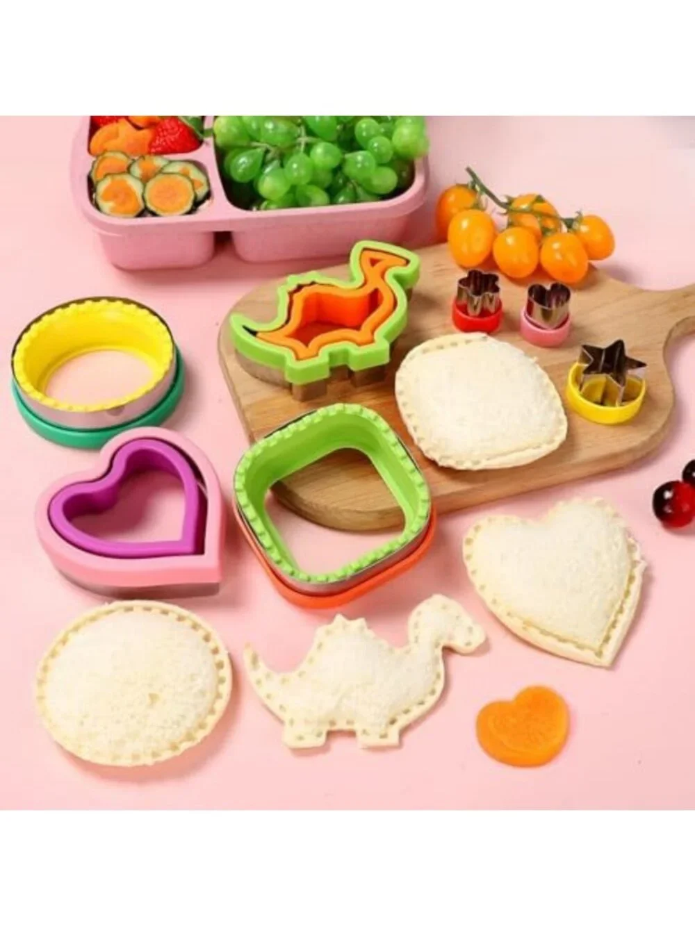 24 Pcs Sandwich & Cookie Cutters Set | Uncrustable Bread Maker Tools
